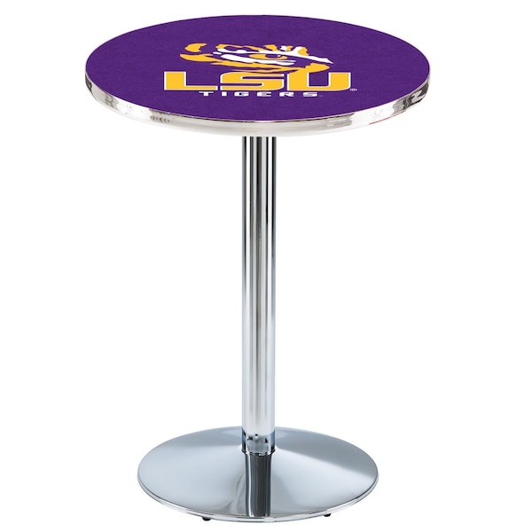 42" Chrome Louisiana State Pub Table